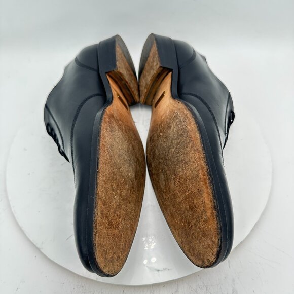 Gucci Men Size UK 9D US 9.5 Black Leather Whole Cut Lace Up Oxford Dress Shoes - Picture 7 of 12